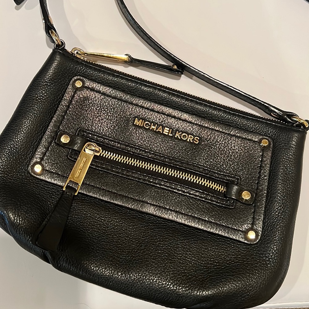 Michael Kors Cross Body Black Leather